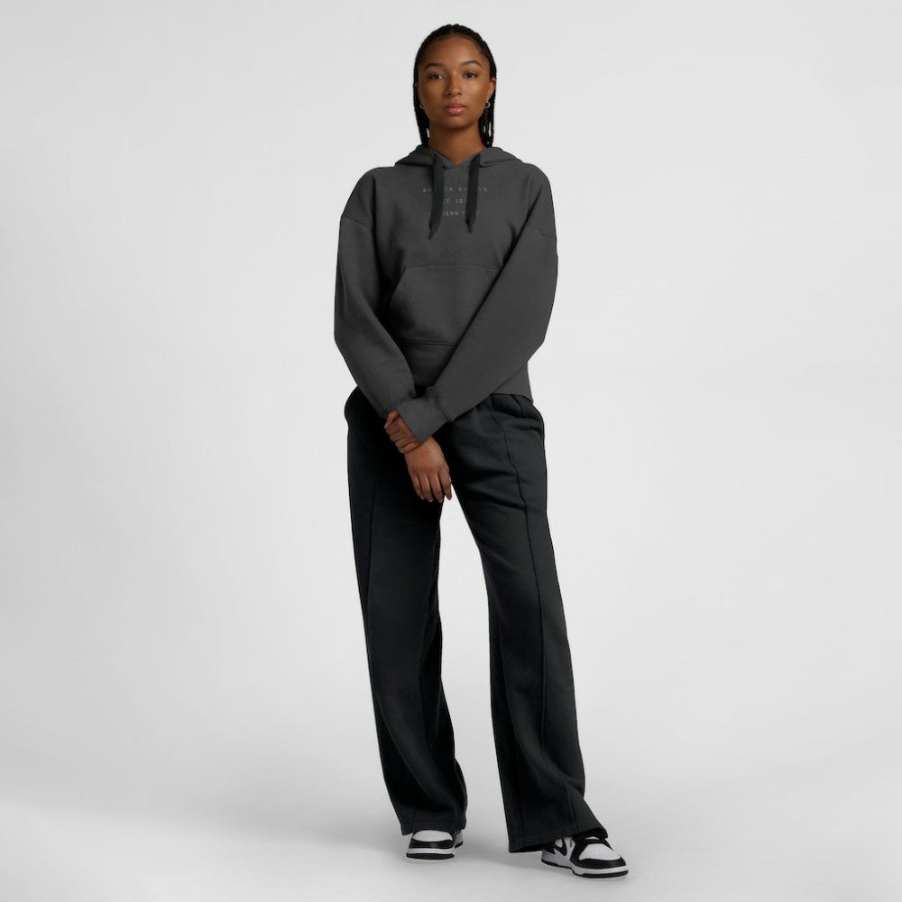 Boston Bruins Fanatics Women's Elements Future Ground Subtle Tonal Pullover Hoodie Charcoal