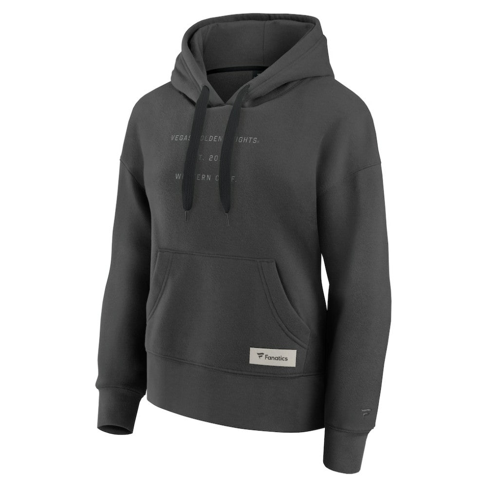 Vegas Golden Knights Fanatics Women's Elements Future Ground Subtle Tonal Pullover Hoodie Charcoal