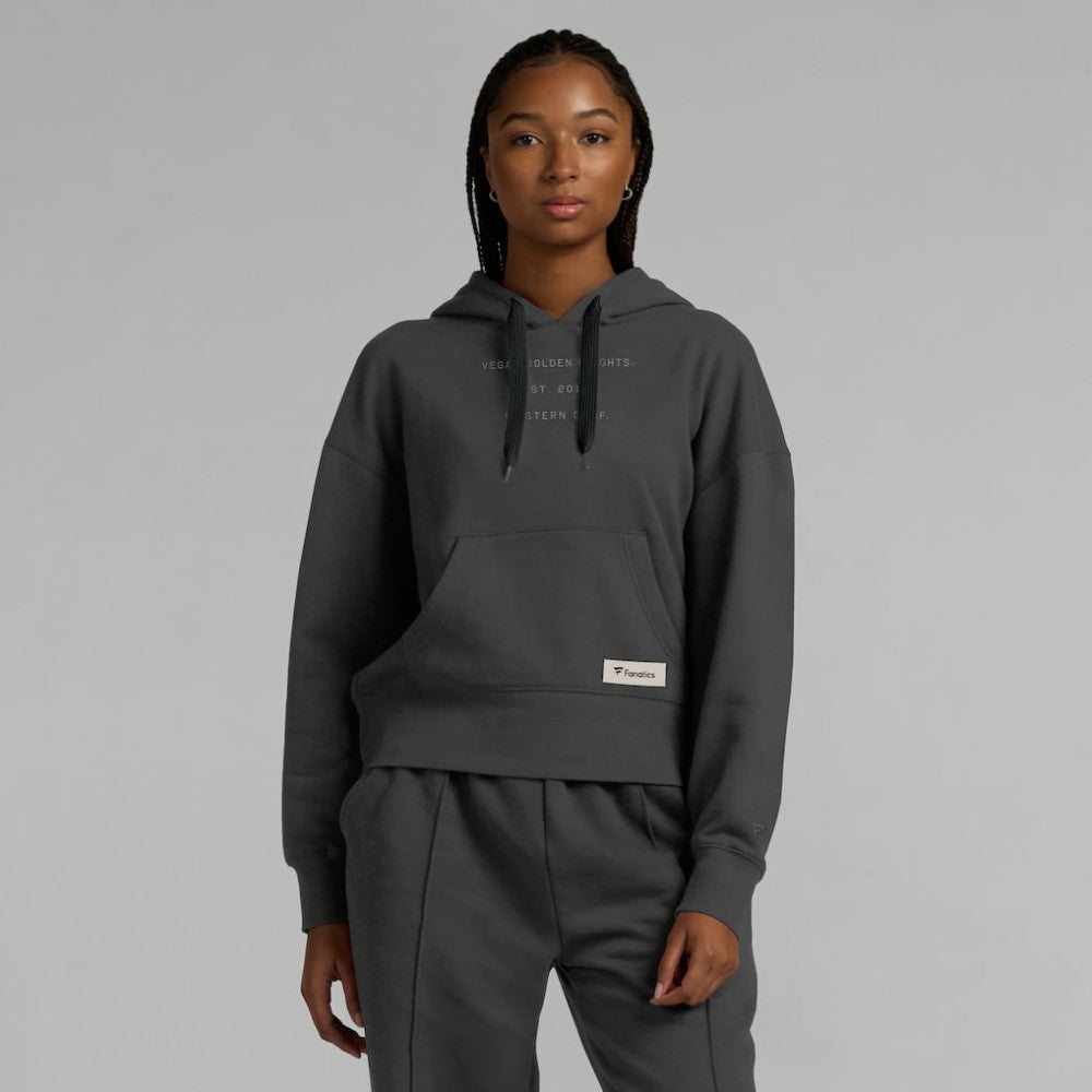 Vegas Golden Knights Fanatics Women's Elements Future Ground Subtle Tonal Pullover Hoodie Charcoal