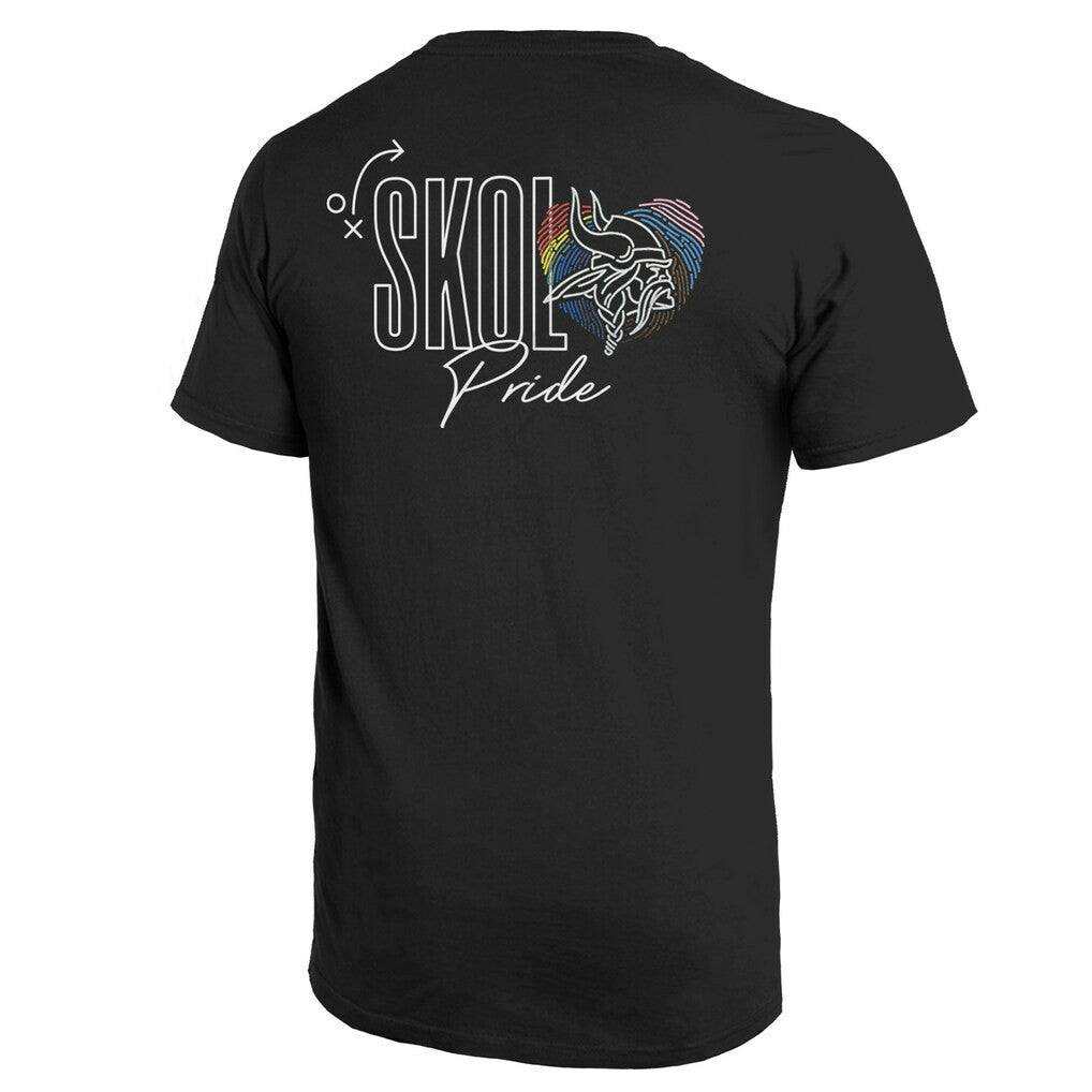 Minnesota Vikings Majestic Threads Pride Pocket T-Shirt Black - NFL