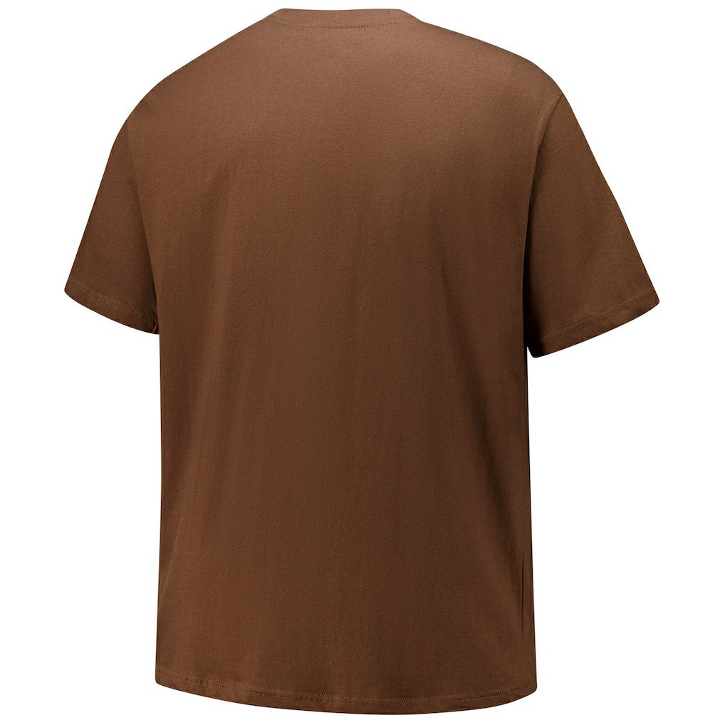 Cleveland Browns Big & Tall Coordinate T-Shirt Brown - Fanatics