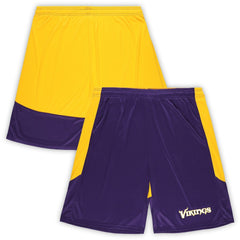 Minnesota Vikings Big & Tall Launch Shorts Purple/Gold - Fanatics