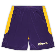 Minnesota Vikings Big & Tall Launch Shorts Purple/Gold - Fanatics