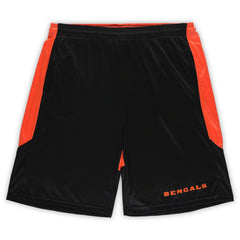 Cincinnati Bengals Big & Tall Launch Shorts Black/Orange - Fanatics