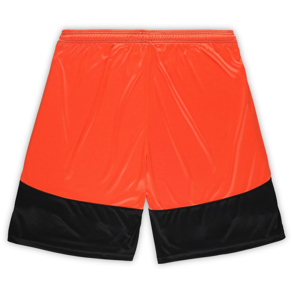 Cincinnati Bengals Big & Tall Launch Shorts Black/Orange - Fanatics