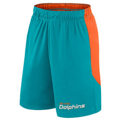 Miami Dolphins Big & Tall Launch Shorts Aqua/Orange - Fanatics