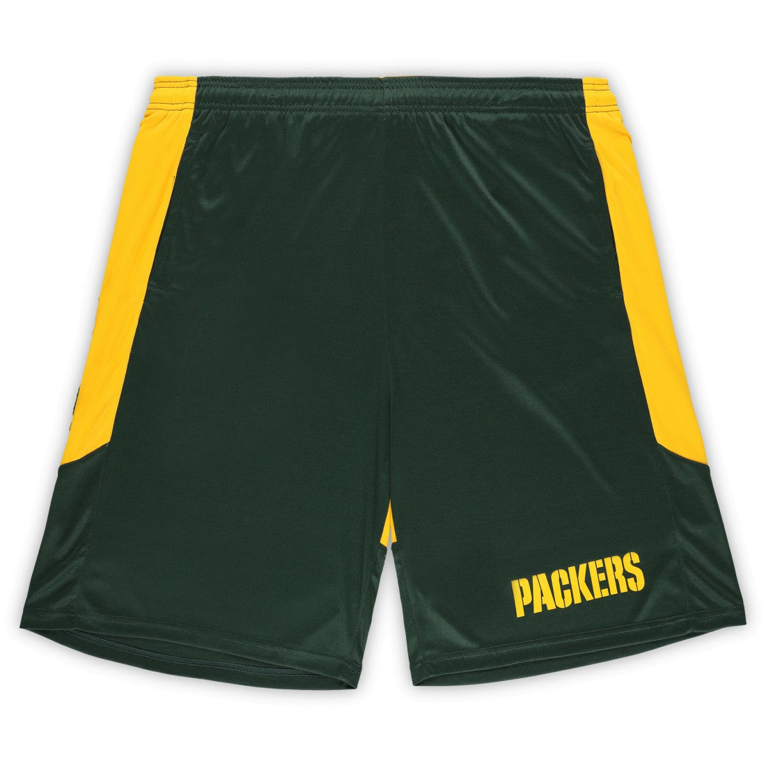 Green Bay Packers Big & Tall Launch Shorts Green/Gold - Fanatics
