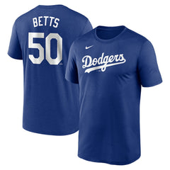 Mookie Betts Los Angeles Dodgers Nike Legend Name & Number Performance T-Shirt Lifestyle
