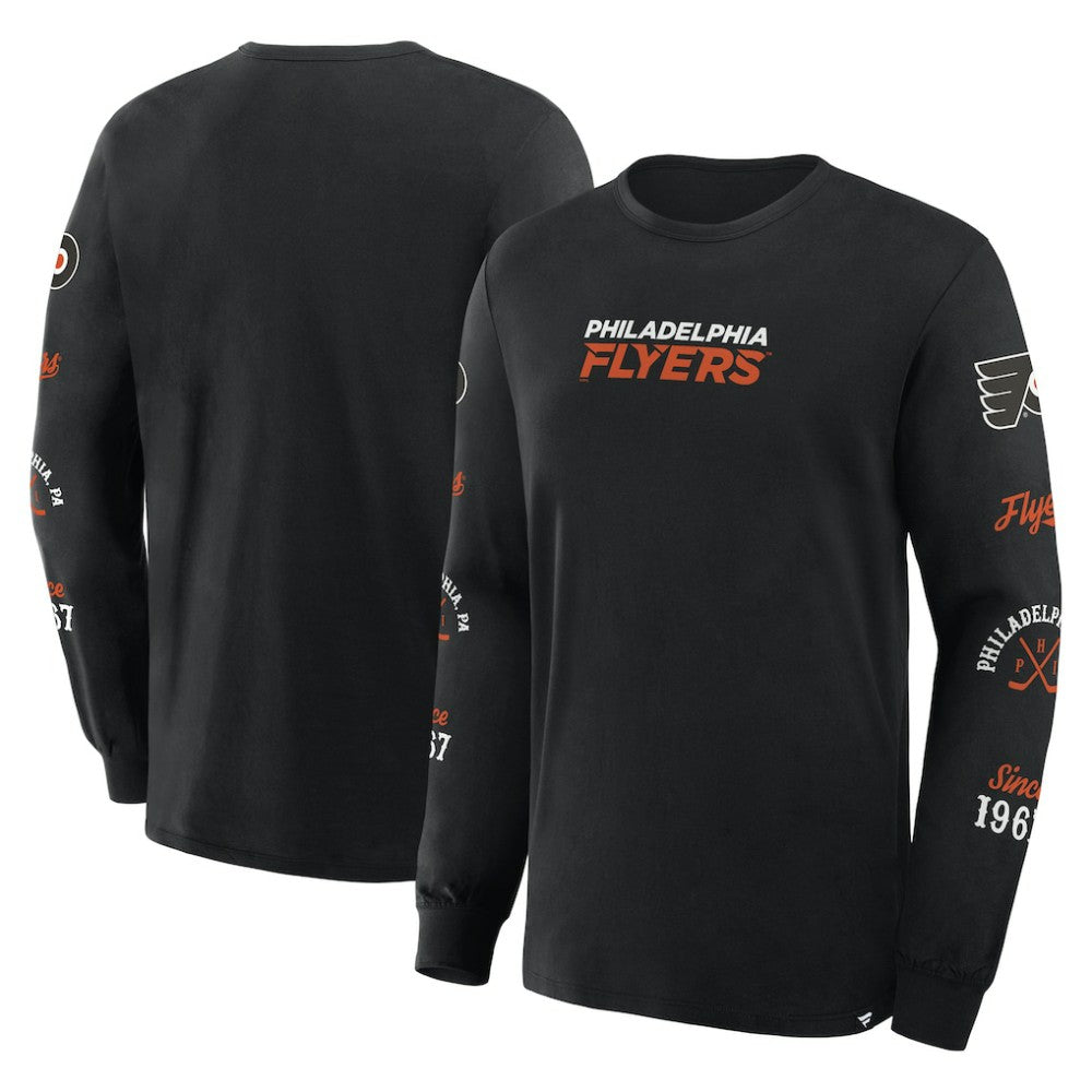 Philadelphia Flyers - Fanatics Boxed In Legacy Long Sleeve T-Shirt Black