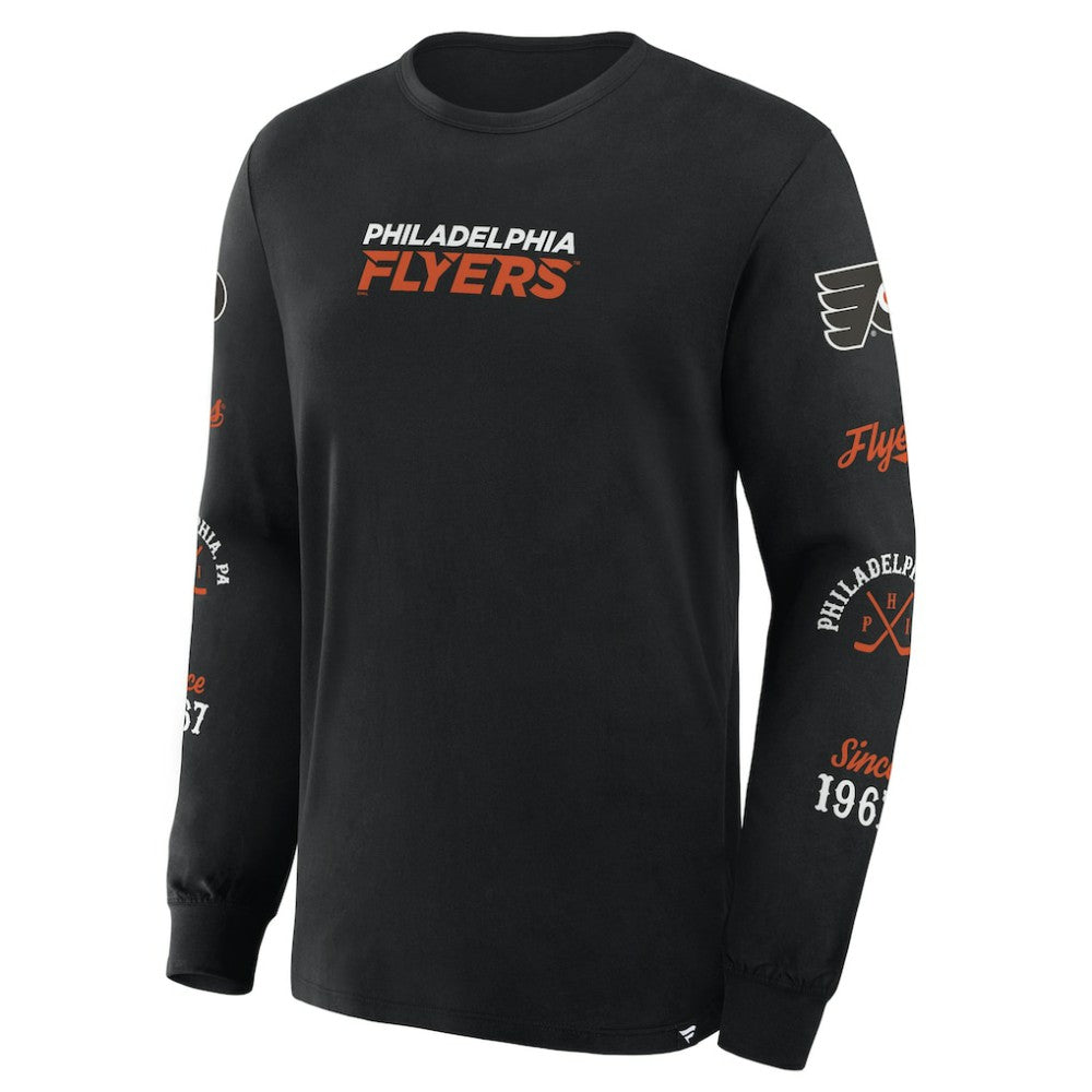 Philadelphia Flyers - Fanatics Boxed In Legacy Long Sleeve T-Shirt Black