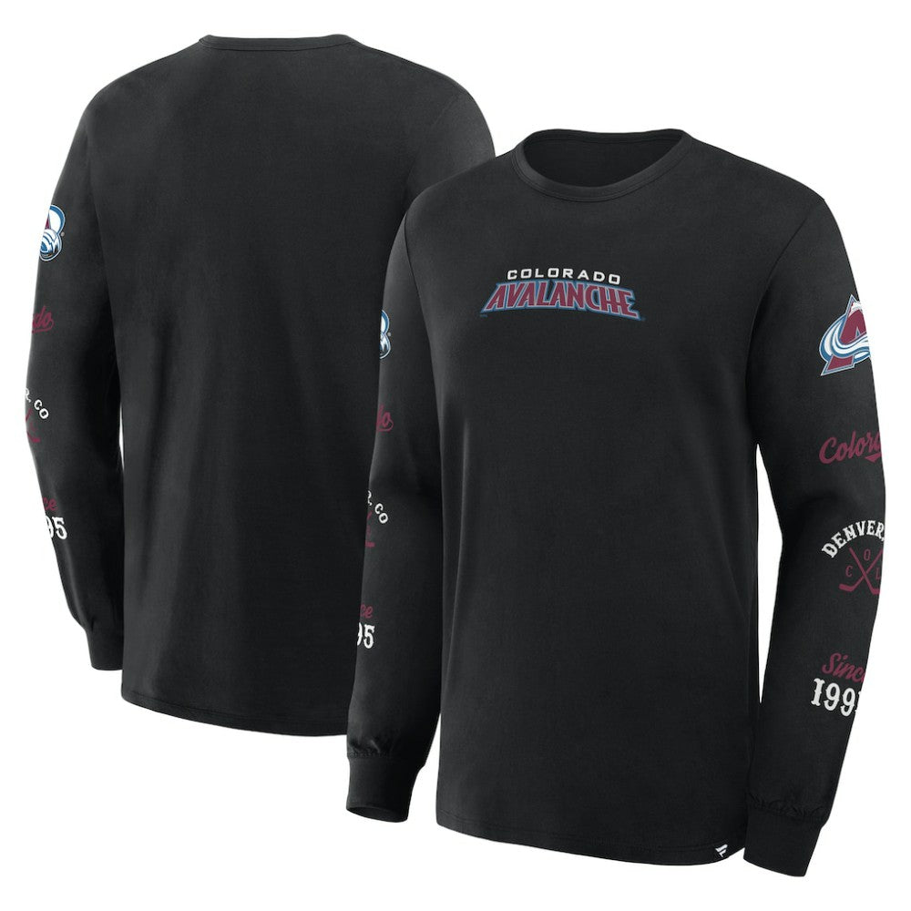 Colorado Avalanche - Fanatics Boxed In Legacy Long Sleeve T-Shirt Black