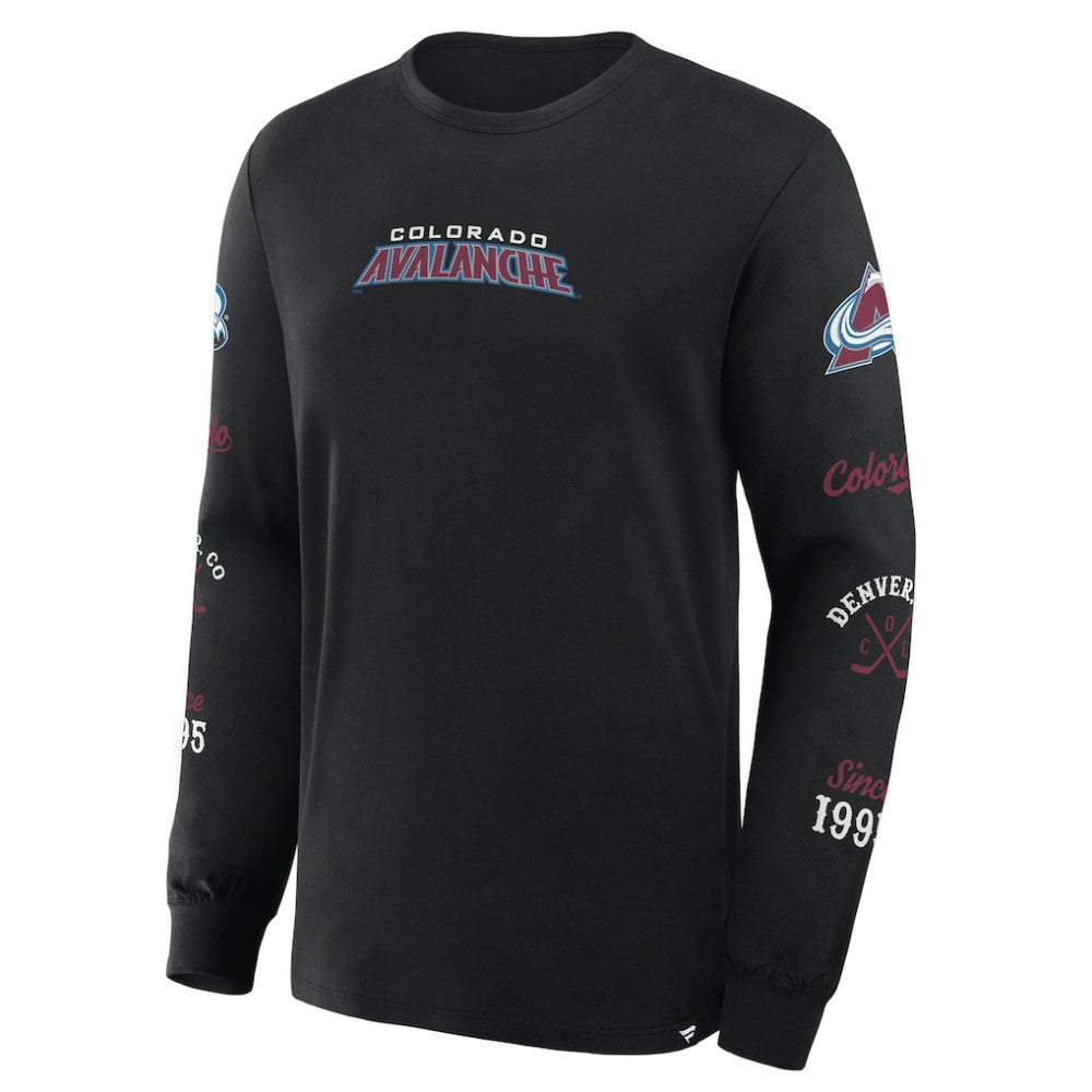 Colorado Avalanche - Fanatics Boxed In Legacy Long Sleeve T-Shirt Black