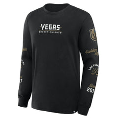 Vegas Golden Knights Fanatics Boxed In Legacy Long Sleeve T-Shirt Black