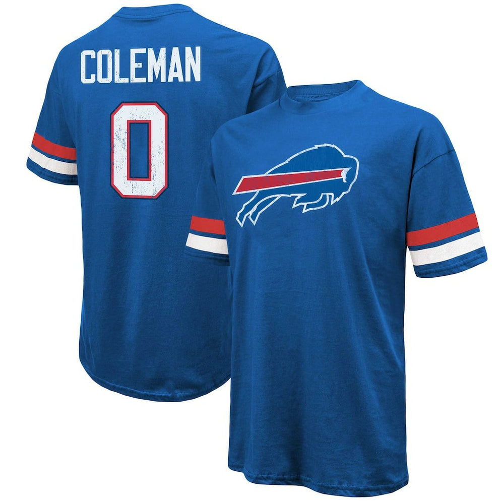 Keon Coleman Buffalo Bills Majestic Threads Name & Number Oversized Fit T-Shirt Royal - NFL