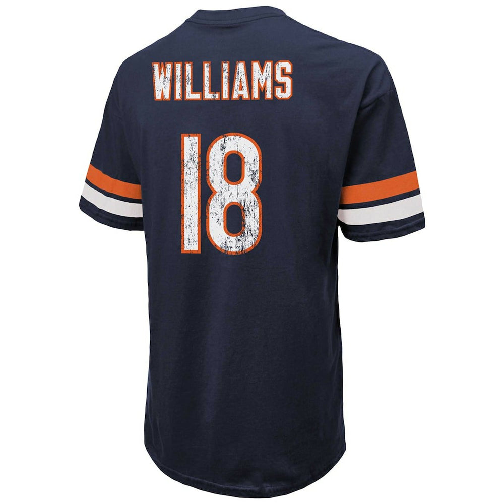 Caleb Williams Chicago Bears Majestic Threads Name & Number Oversize Fit T-Shirt Navy - NFL
