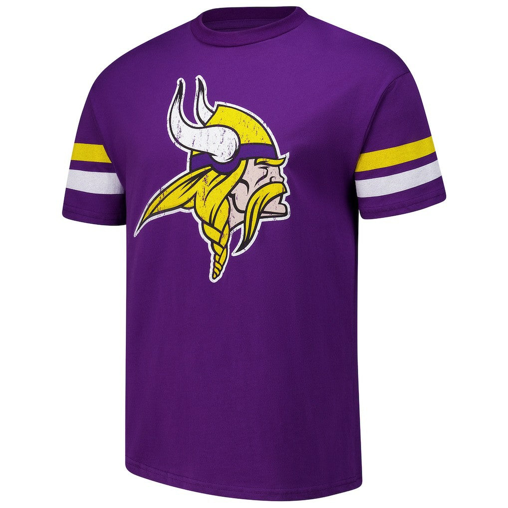 J.J. McCarthy Minnesota Vikings Majestic Threads Name & Number Oversized Fit T-Shirt Purple - NFL