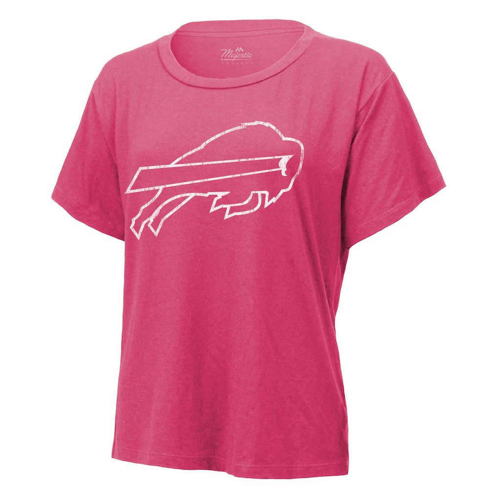 Keon Coleman Buffalo Bills Majestic Threads Women's Name & Number T-Shirt Pink - NFL