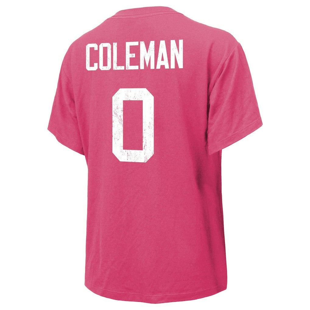 Keon Coleman Buffalo Bills Majestic Threads Women's Name & Number T-Shirt Pink - NFL