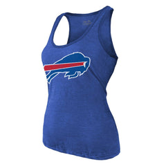 Keon Coleman Buffalo Bills Majestic Threads Women's Name & Number Tri-Blend Scoop Neck Tank Top Royal - NFL