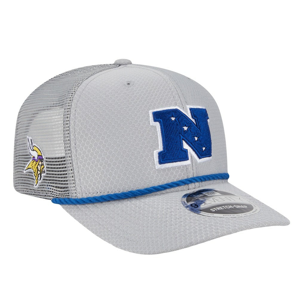 Minnesota Vikings New Era 2025 Pro Bowl 9SEVENTY Stretch-Snap Hat Gray - NFL