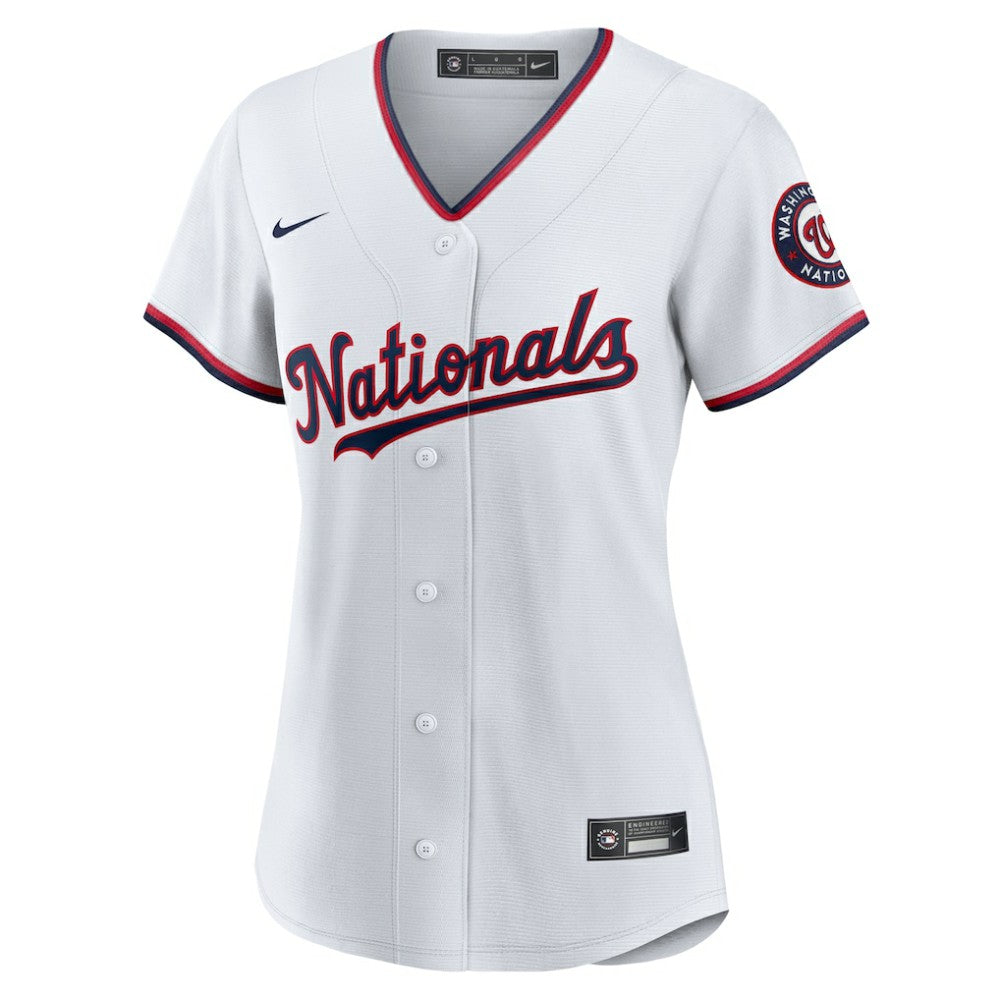 CJ Abrams Washington Nationals Nike Women's Home Replica Player Jersey - White | MLB Jerseys