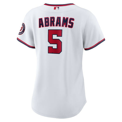 CJ Abrams Washington Nationals Nike Women's Home Replica Player Jersey - White | MLB Jerseys