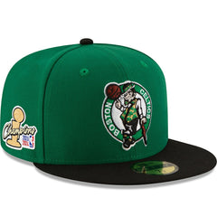 New Era - Boston Celtics 2024 NBA Finals Champions Side Patch 59FIFTY Fitted Hat - Kelly Green/Black