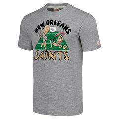 New Orleans Saints NFL x Homage x Beavis and Butt-Head Unisex Tri-Blend T-Shirt – Gray - NFL