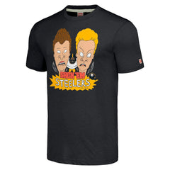 Pittsburgh Steelers NFL x Homage x Beavis and Butt-Head Unisex Tri-Blend T-Shirt – Charcoal - NFL