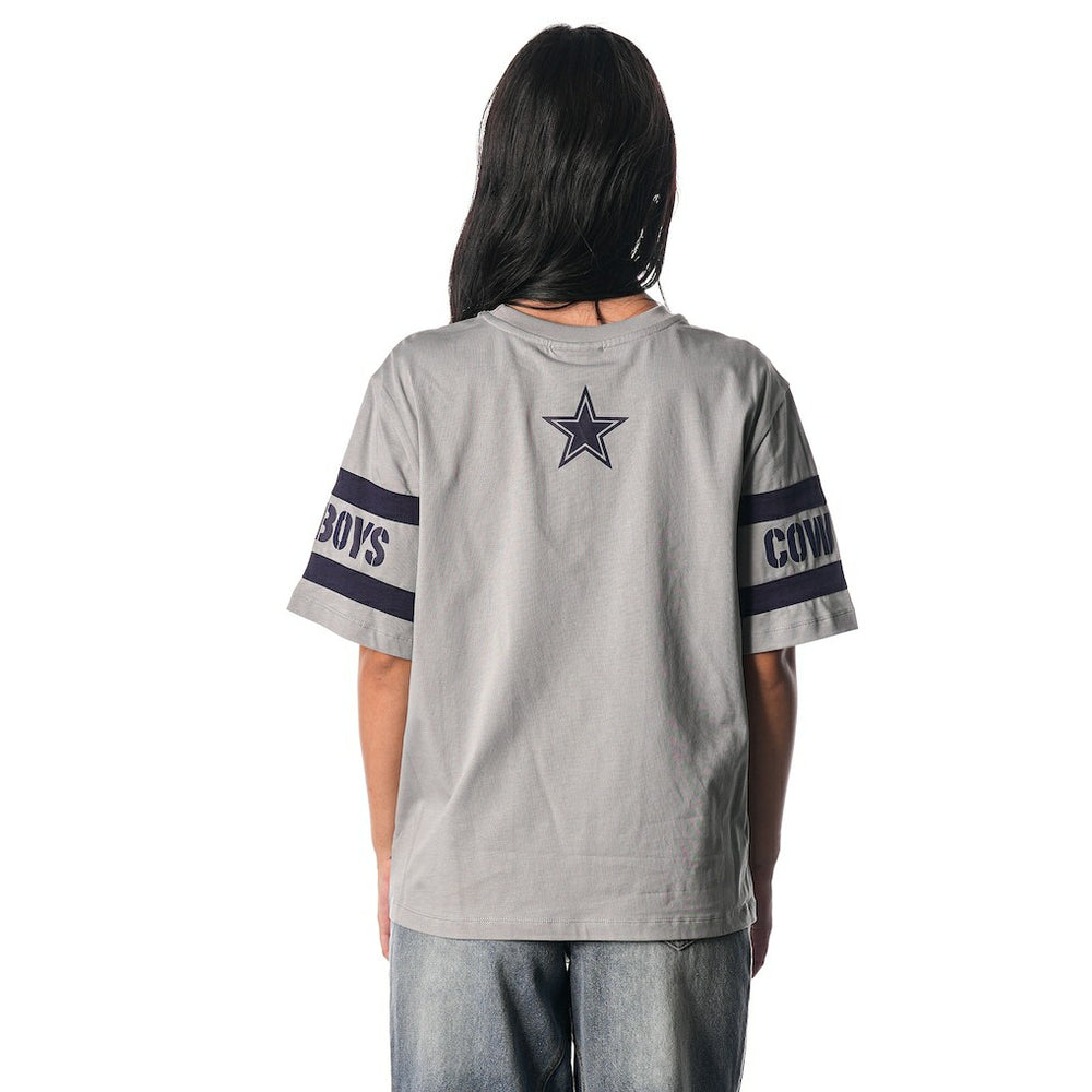 Dallas Cowboys The Wild Collective Women's Drop Shoulder T-Shirt Black - NFL