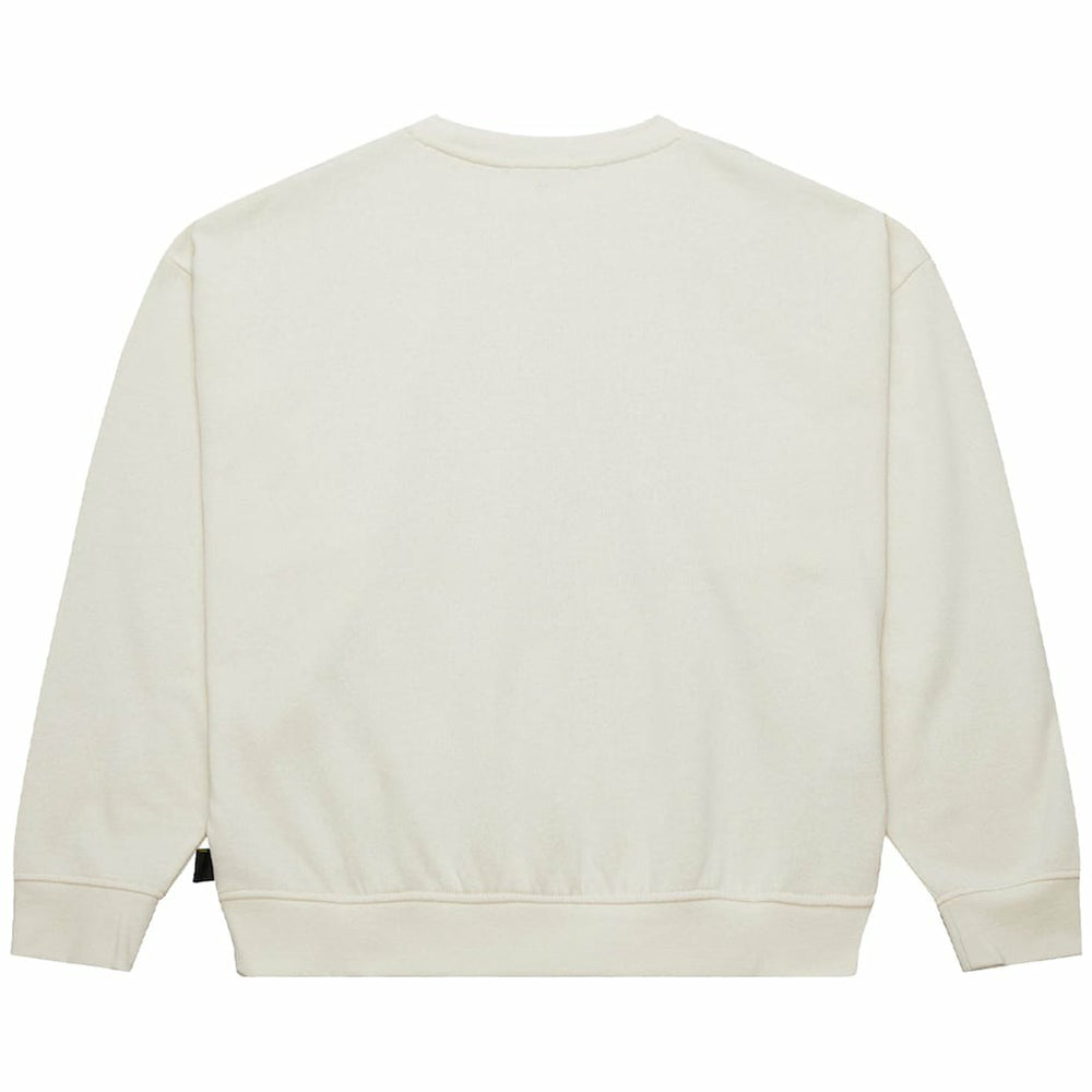 Miami Dolphins Women's Throwback Logo 3.0 Pullover Sweatshirt Cream - Mitchell & Ness