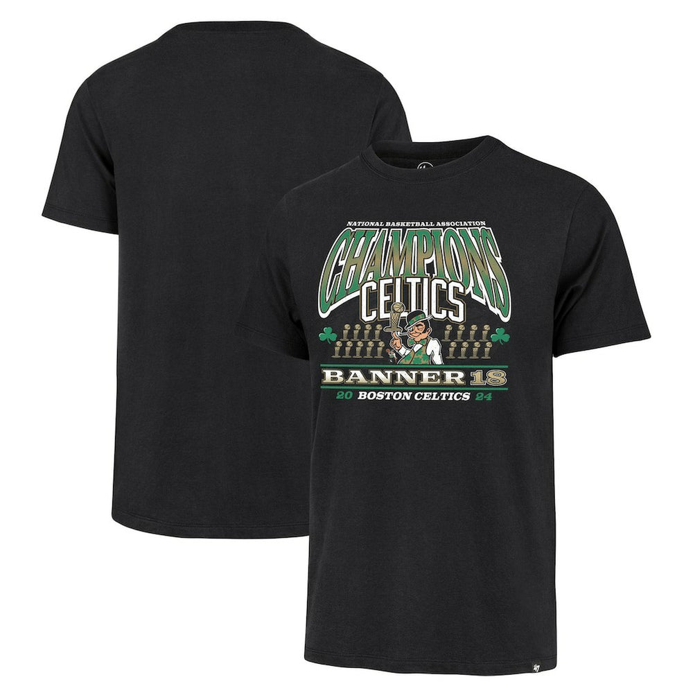 47 brand - Boston Celtics '47 18-Time NBA Finals Champions Banner Franklin T-Shirt - Black
