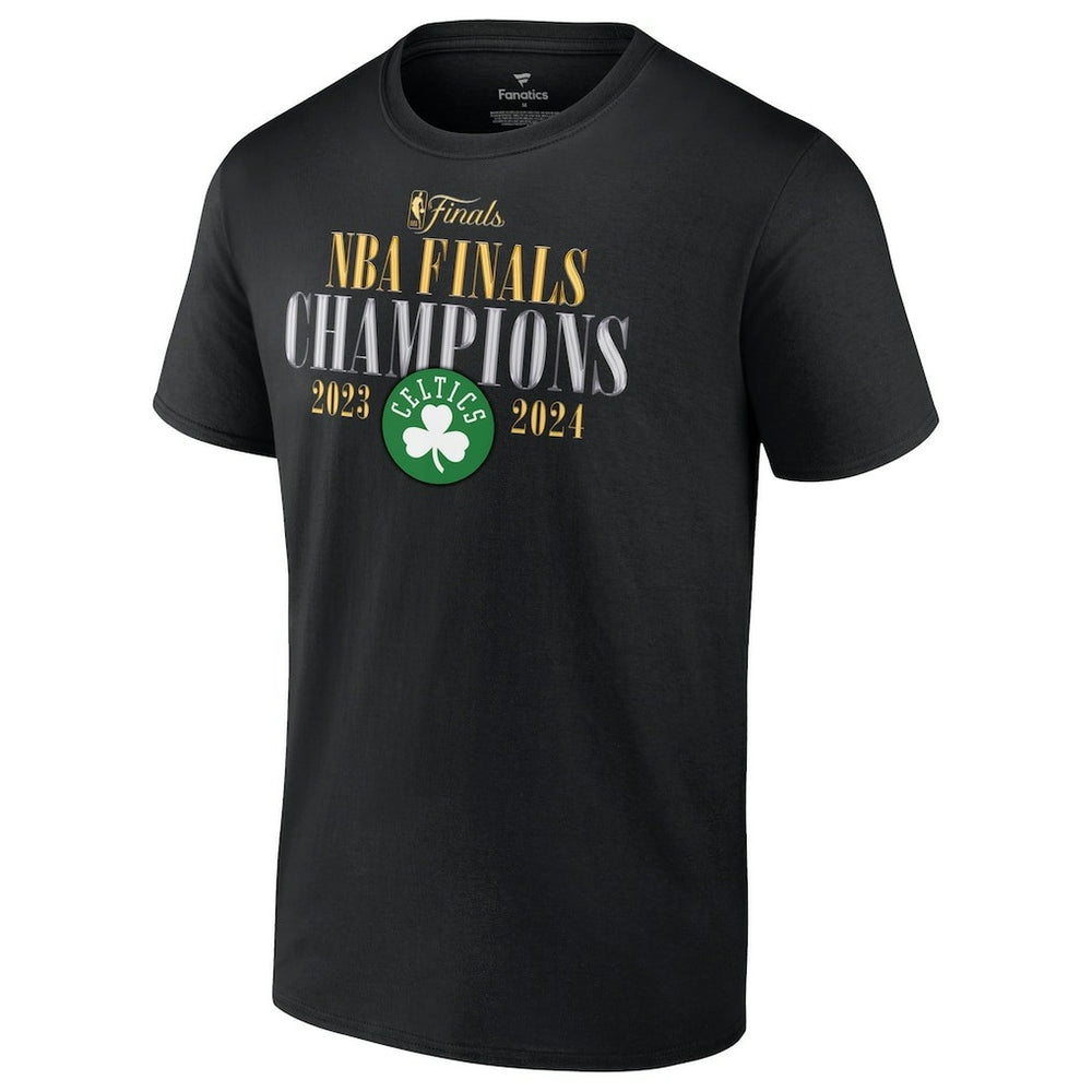 Fanatics - Boston Celtics 2024 NBA Finals Champions Big & Tall Fade Away Jumper Roster Signature T-Shirt - Black