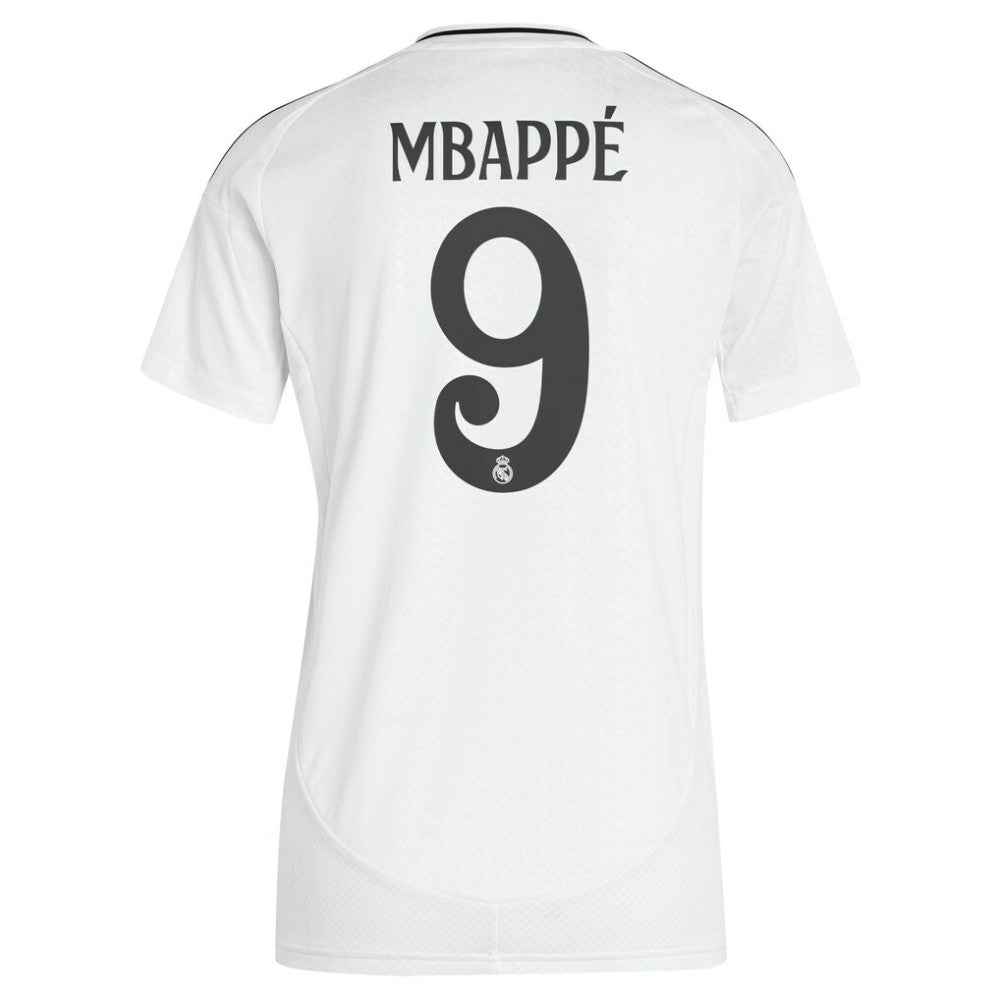 Adidas Kylian Mbappé Real Madrid Women's 2024/25 Home Replica Player Jerseys - White