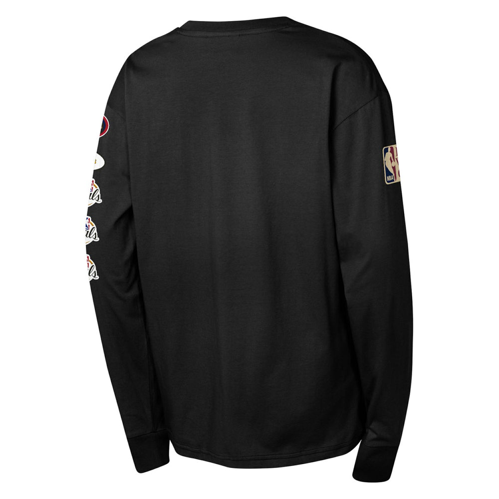 Mitchell & Ness - San Antonio Spurs Youth Hardwood Classics All Over Long Sleeve T-Shirt - Black