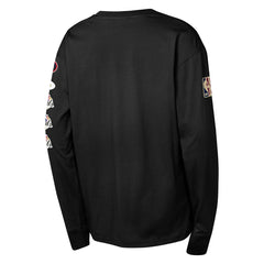 Mitchell & Ness - San Antonio Spurs Youth Hardwood Classics All Over Long Sleeve T-Shirt - Black