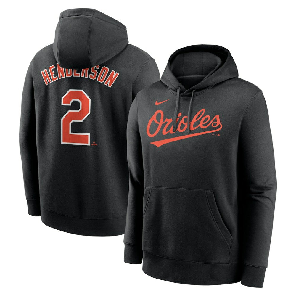 Gunnar Henderson Baltimore Orioles Nike Player Name & Number Club Fleece Pullover Hoodie Lifestyle