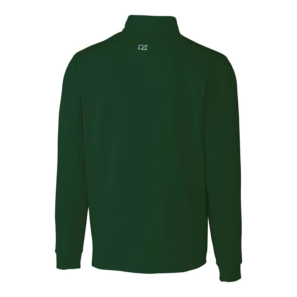 New York Jets Cutter & Buck Primary Logo Traverse Stretch Quarter-Zip Top Hunter Green - NFL