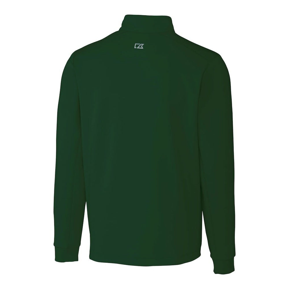 New York Jets Cutter & Buck Primary Logo Traverse Stretch Quarter-Zip Top Hunter Green - NFL