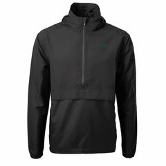 New York Jets Cutter & Buck Primary Logo Charter Eco Recycled Half-Zip Anorak Jacket Black - NFL