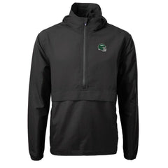 New York Jets Cutter & Buck Helmet Charter Eco Recycled Half-Zip Anorak Jacket Black - NFL