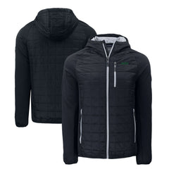 New York Jets Cutter & Buck Primary Logo Rainier PrimaLoft Eco Full-Zip Hybrid Jacket Black - NFL