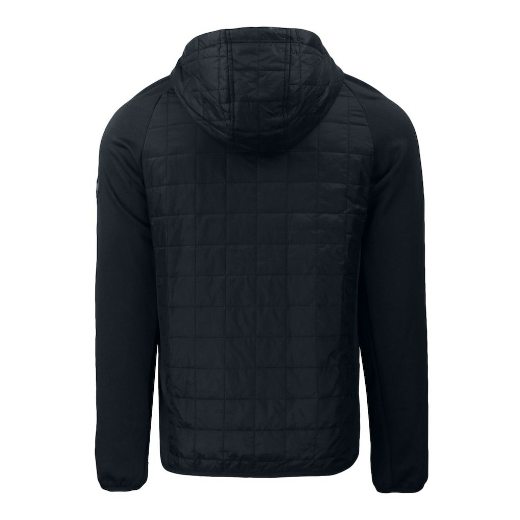 New York Jets Cutter & Buck Monochromatic Logo Rainier PrimaLoft Eco Full-Zip Hybrid Jacket Black - NFL