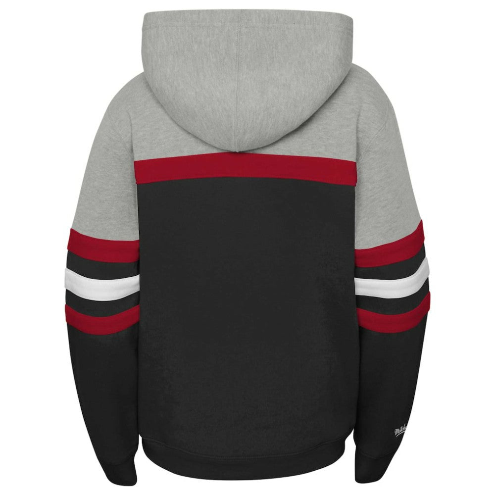 Detroit Red Wings - Mitchell & Ness Youth Head Coach Pullover Hoodie Black