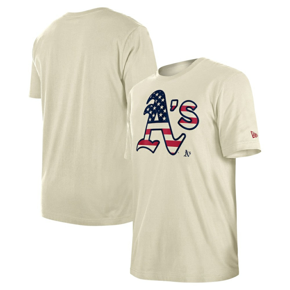 Athletics New Era Americana Flag Fill T-Shirt Clearance