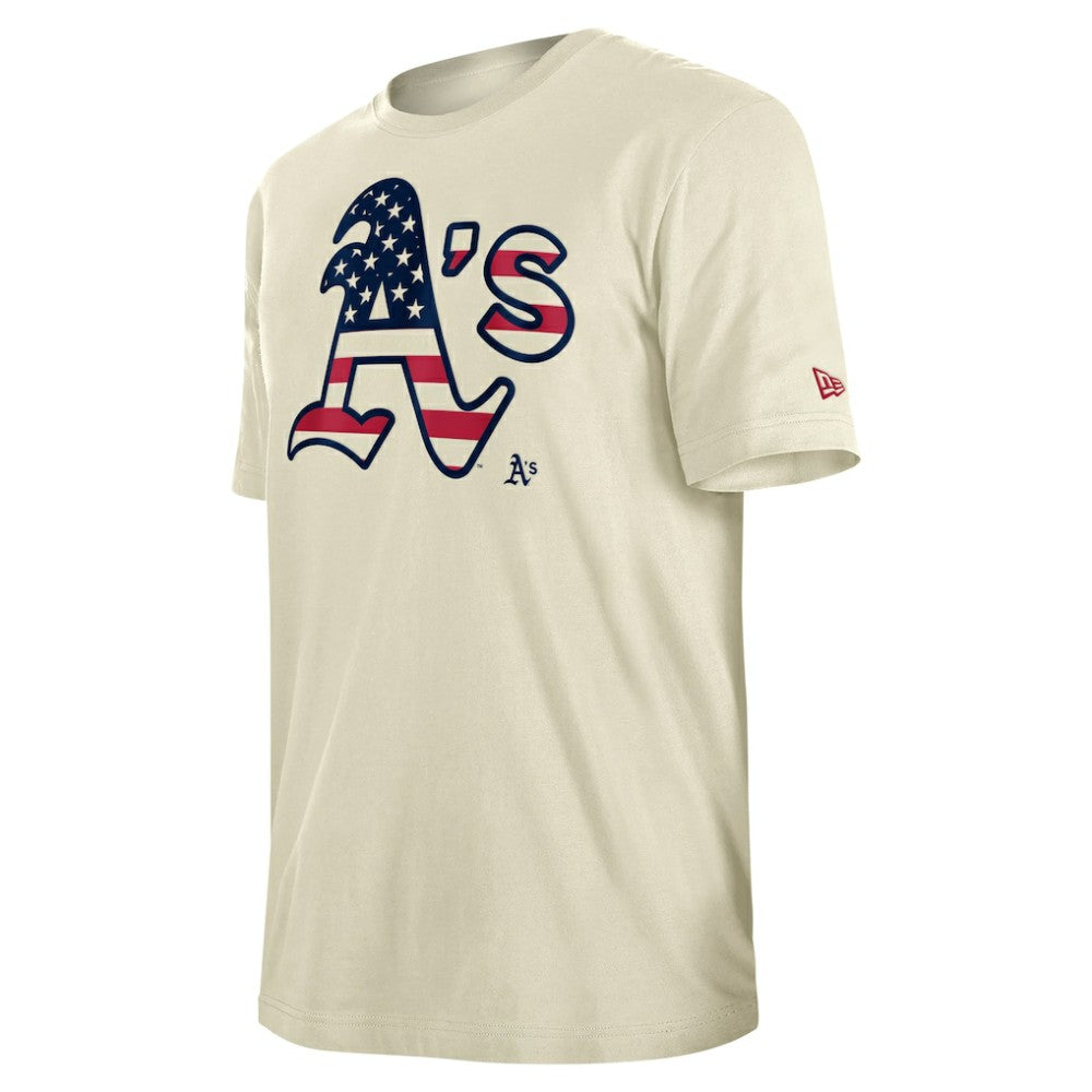 Athletics New Era Americana Flag Fill T-Shirt Clearance
