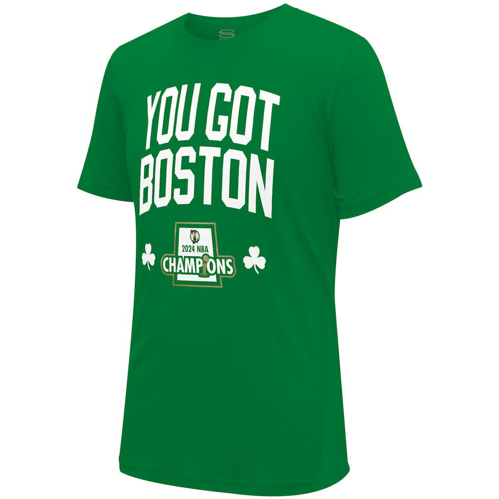 NBA - Boston Celtics Stadium Essentials 2024 NBA Finals Champions 18 Banners T-Shirt - Kelly Green