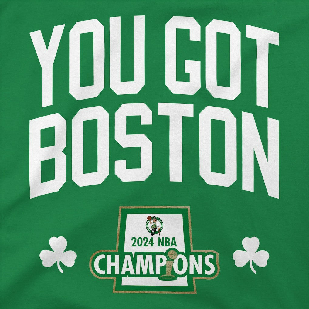 NBA - Boston Celtics Stadium Essentials 2024 NBA Finals Champions 18 Banners T-Shirt - Kelly Green