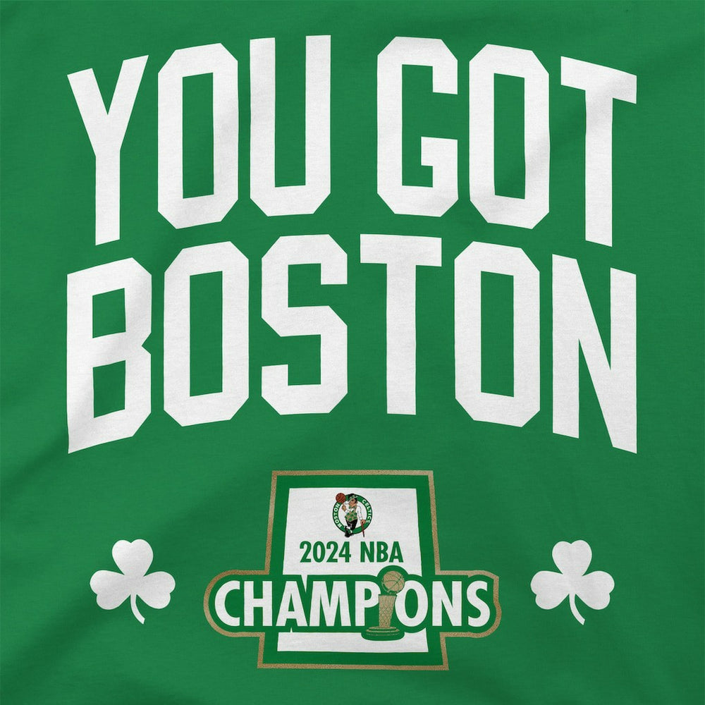 NBA - Boston Celtics Stadium Essentials 2024 NBA Finals Champions 18 Banners T-Shirt - Kelly Green