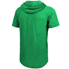 NBA - Boston Celtics Majestic Threads Women's 2024 NBA Finals Champions Tri-Blend Short Sleeve Pullover Hoodie Top - Kelly Green